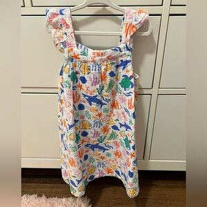 Angel Dear Sea Life Print Dress - Multicolor